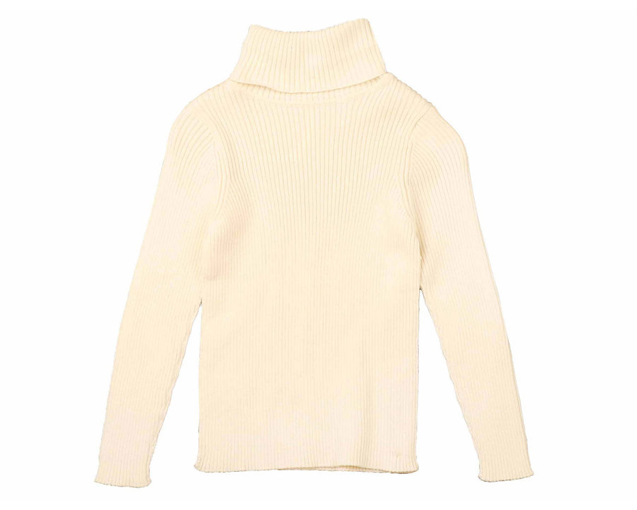 CREAM BASIC MOCK NECK SHELL