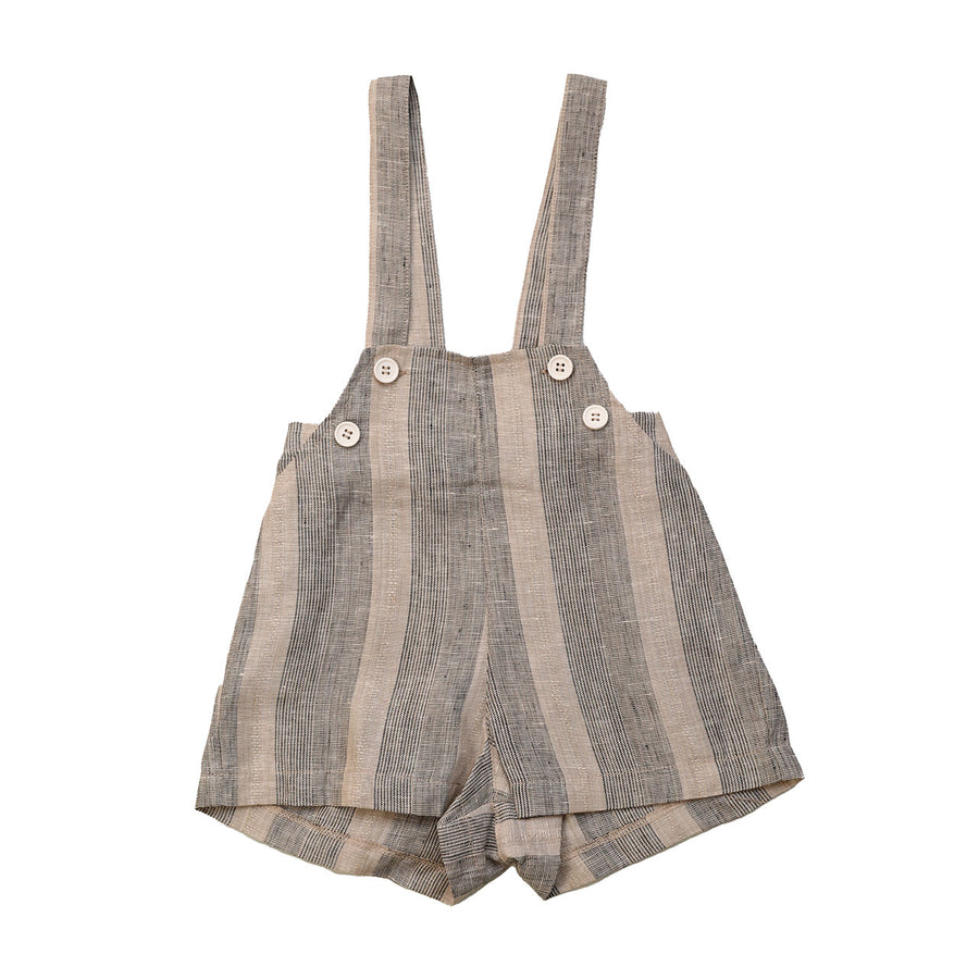 EXCLUSIVE COLLECTION! MUSHROOM STRIPED BABY OVERALLS
