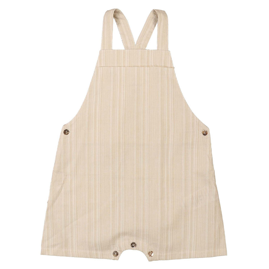 NOUGAT STRIPED BABY OVERALL