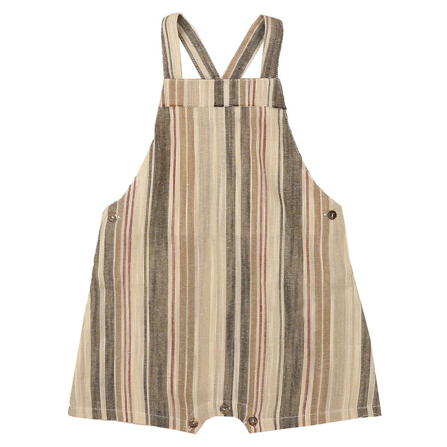 NOUGAT LINEN STRIPE OVERALL